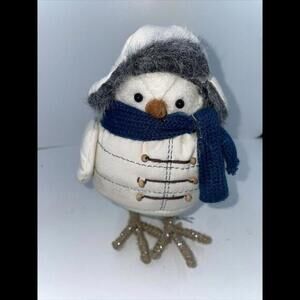 Target Wondershop Bird 2018 FORREST Winter White Coat‎ Blue Scarf